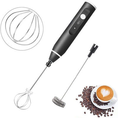 USB قابل للشحن خلاط الغمر الصغير Frother لبيض قهوة كابتشينو لاتيه