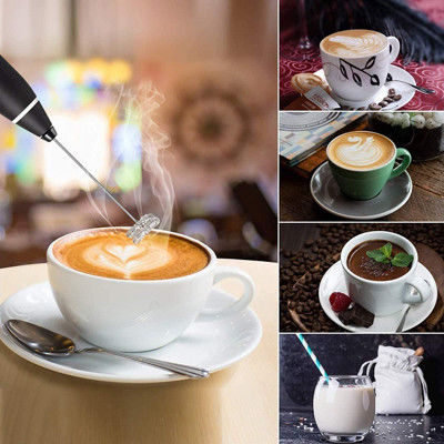 USB قابل للشحن خلاط الغمر الصغير Frother لبيض قهوة كابتشينو لاتيه