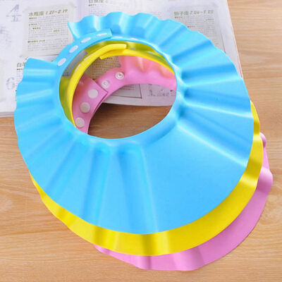 قبعات استحمام للأطفال من EVA قابلة للتعديل مع حماية للأذن