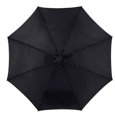 Windproof Houseware Products Plastic Automatic Open 3 مظلة قابلة للطي مع الشعار