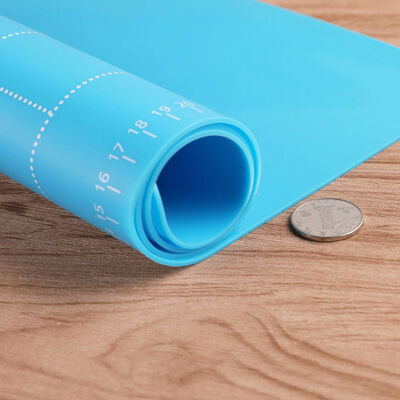 حصيرة الخبز غير اللاصقة مع القياسات سيليكون المعجنات حصيرة العجين المتداول حصيرة