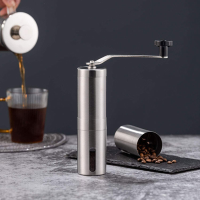 أدوات باريستا أساسية من الفولاذ المقاوم للصدأ ، مطحنة حبوب البن اليدوية من أجل Aeropress بالتنقيط إسبرسو
