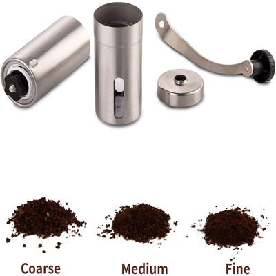 أدوات باريستا أساسية من الفولاذ المقاوم للصدأ ، مطحنة حبوب البن اليدوية من أجل Aeropress بالتنقيط إسبرسو